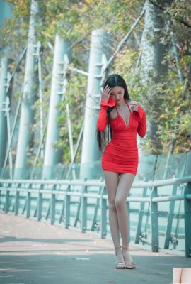 Gadis Taiwan dengan kaki cantik-album foto luar Xu Lingling (9) (100P)