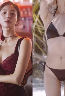 Model nombor satu Korea Selatan disembur air dalam bikini gelap! Tonton adegan basah di seluruh internet (11P)