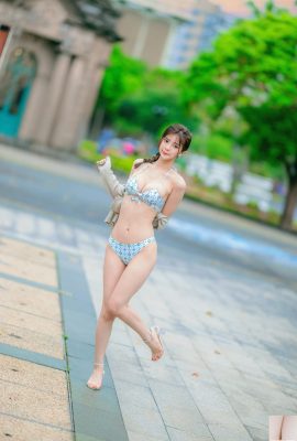 (Koleksi dalam talian) Gadis berkaki cantik Taiwan-Mi En kecantikan pemotretan luar (2)