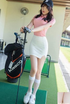 Skirt pendek gadis golf Zhizhi yang memeluk pinggul comel dan seksi (58P)