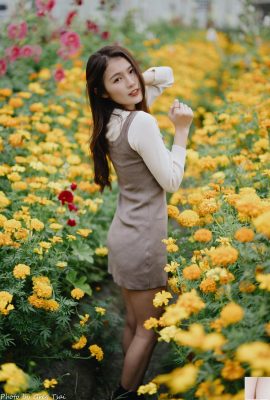 (Koleksi dalam talian) Gadis Taiwan dengan kaki yang cantik-Hua Qiaojuan, cantik perangai, pemotretan luar (3) (64P