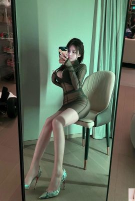 (Koleksi dalam talian) Gadis Kebajikan Menjalankan Pakaian Jingluoer “Green See-through” VIP Eksklusif Penuh (35P)