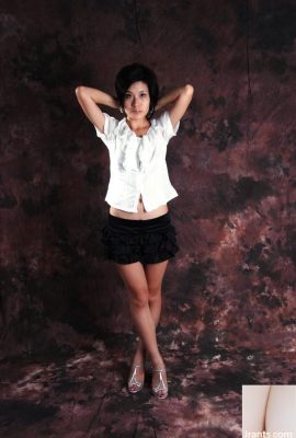 (Koleksi Model Cina) Model Cina Xiaohe dengan seni badan bogel kaki cantik (63P)