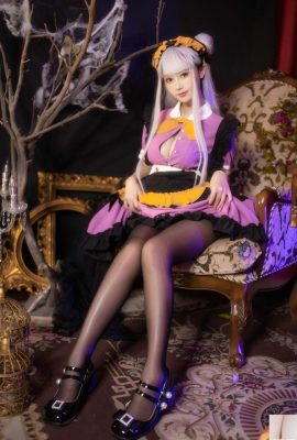 (Koleksi Internet) Gadis Kebajikan Mimi Hanyu’s “Halloween Black Silk Maid” VIP Eksklusif (36p)