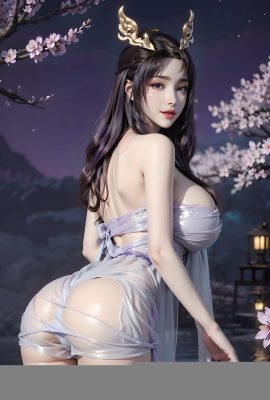 (AI dihasilkan) Dunia sempurna Tianfox Fairy Tulle 2