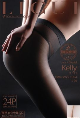 (Kecantikan Internet Ligui) Ligui mempunyai gambar cantik sutera hitam Xiao Ding di Sky Kelly (25p)