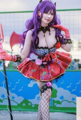 coser”Magic Flower” mendedahkan kaki putih, lembut dan langsing (10p)