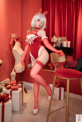 (Koleksi Dalam Talian) Kebajikan Girl Bonnie’s “Christmas Red Dress” VIP Eksklusif (135p)
