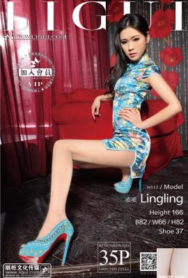 (Ligui Internet Beauty-Lingling) Seksi Cheongsam High Heels Legs Cantik (36p)