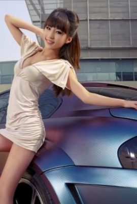 (Bar sutera hitam) kaki panjang yang dipertingkatkan payudara, model kaki cantik sutera hitam Liu Yahan (35p)