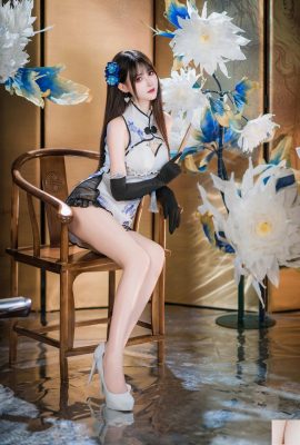 (Koleksi di Internet) Gadis Kebajikan Mimi Hanyu’s “Blue and White Porcelain Cheongsam” VIP Eksklusif (28p)