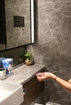(Sendiri Photo) Gadis pelajar pergi ke laut untuk gambar peribadi (29p)
