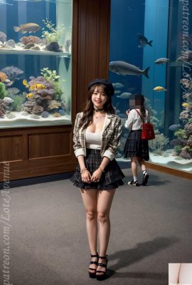 Rurina berlapis dan akuarium