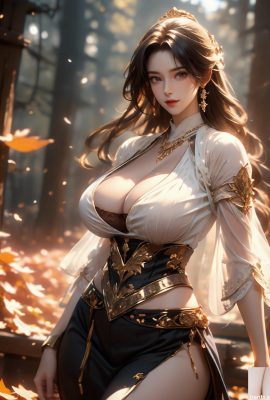 Gadis (wanita muda di hutan maple)