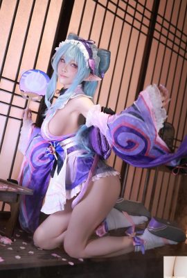 (Koleksi Internet) Shui Miao Aqua cosplay Yumemizuki Mizuki – Genshin Impact (69p)
