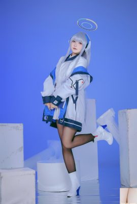 (Koleksi Internet) Adakah Cub Bear (Shi Yi Zhixiong Zi Ma) cosplay Ushio Noa – Arkib Biru (100p)