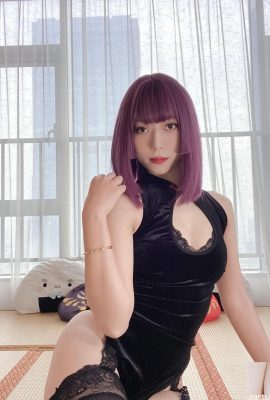 (Koleksi Dalam Talian) Wang Lenglen-Skirt Lace Cheongsam High-Cut (107p)